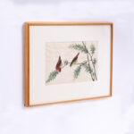 Two Antique Chinese Gouache Paintings of Birds on Pith Paper