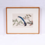 Two Antique Chinese Gouache Paintings of Birds on Pith Paper