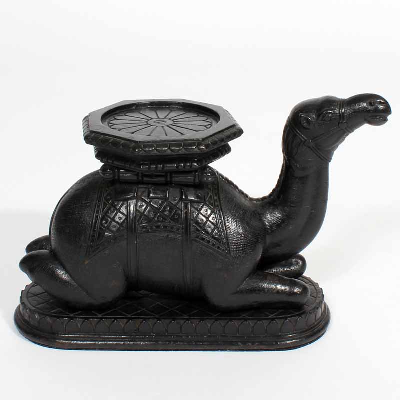 A Late 19th/Early 20th C Anglo Indian Carved Camel Pedestal