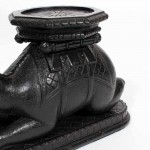 A Late 19th/Early 20th C Anglo Indian Carved Camel Pedestal