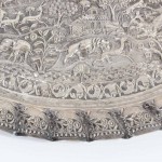 Anglo Indian Silver Serving  Tray
