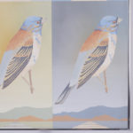 Moderist Acrylic Painting of Birds