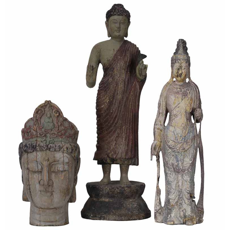 2 Kwan Yins and a Buddha