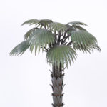 A Painted and Patinated Metal Palm Tree