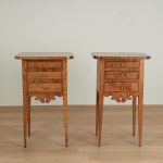 Pair of Antique American Federal Style Tiger Maple Stands