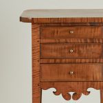 Pair of Antique American Federal Style Tiger Maple Stands