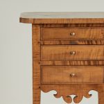 Pair of Antique American Federal Style Tiger Maple Stands