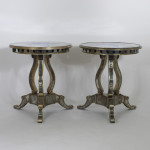 Pair of Mirrored Inlay Pattern Tables