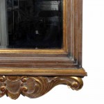 20th C Carved Mirror with Gilt Accents