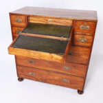 Antique Anglo Chinese Campaign Chest with Desk