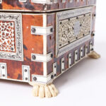 Antique Anglo Indian Bone and Tortoise Box