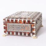 Antique Anglo Indian Bone and Tortoise Box