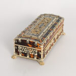 Petite Antique Anglo Indian Bone and Tortoise Box