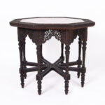 Antique Anglo Indian Carved Wood Table