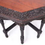 Antique Anglo Indian Carved Wood Table