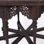 Antique Anglo Indian Carved Wood Table