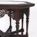 Antique Anglo Indian Carved Wood Table