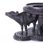 Anglo Indian Carved Wood Petite Stand or Base