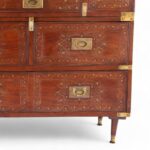 Antique Anglo Indian Inlaid Campaign Chest of Drawers