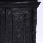 Antique Anglo Indian Carved and Ebonized Cabinet