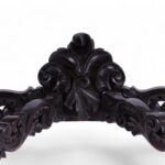 Carved Antique Anglo Indian Demilune Console Table