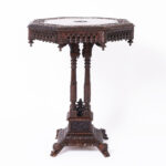 Antique Carved Anglo Indian Stand or Table