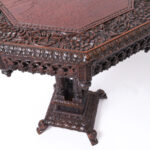 Antique Carved Anglo Indian Stand or Table