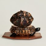Antique Anglo Indian Tortoise Tea Caddy Box
