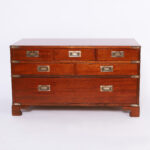 Antique British Colonial Campaign Chest of Drawers