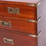 Antique British Colonial Campaign Chest of Drawers