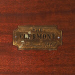Antique Campaign Chest with Desk Marked The Clermont Baltimore 1801
