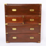 Antique Chinese Campaign Chest with Pullout Desk