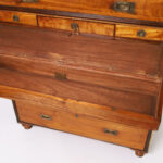 English Antique Campaign Chest with Pullout Desk