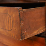 English Antique Campaign Chest with Pullout Desk