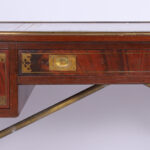 Antique Campaign English Leather Top Desk