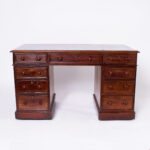 English 19th Century Leather Top Desk