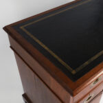 Antique English British Colonial Leather Top Desk