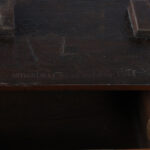 Antique English British Colonial Leather Top Desk