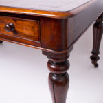 English Antique Leather Top Library or Writing Table