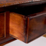 English Antique Leather Top Library or Writing Table