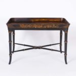 Antique English Hand Painted Lacquered Tray Table