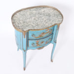 Antique French Louis XV Style Marble Top Stand with Chinoiserie
