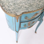 Antique French Louis XV Style Marble Top Stand with Chinoiserie
