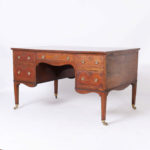 Antique French Louis XVI Style Leather Top Partners Desk