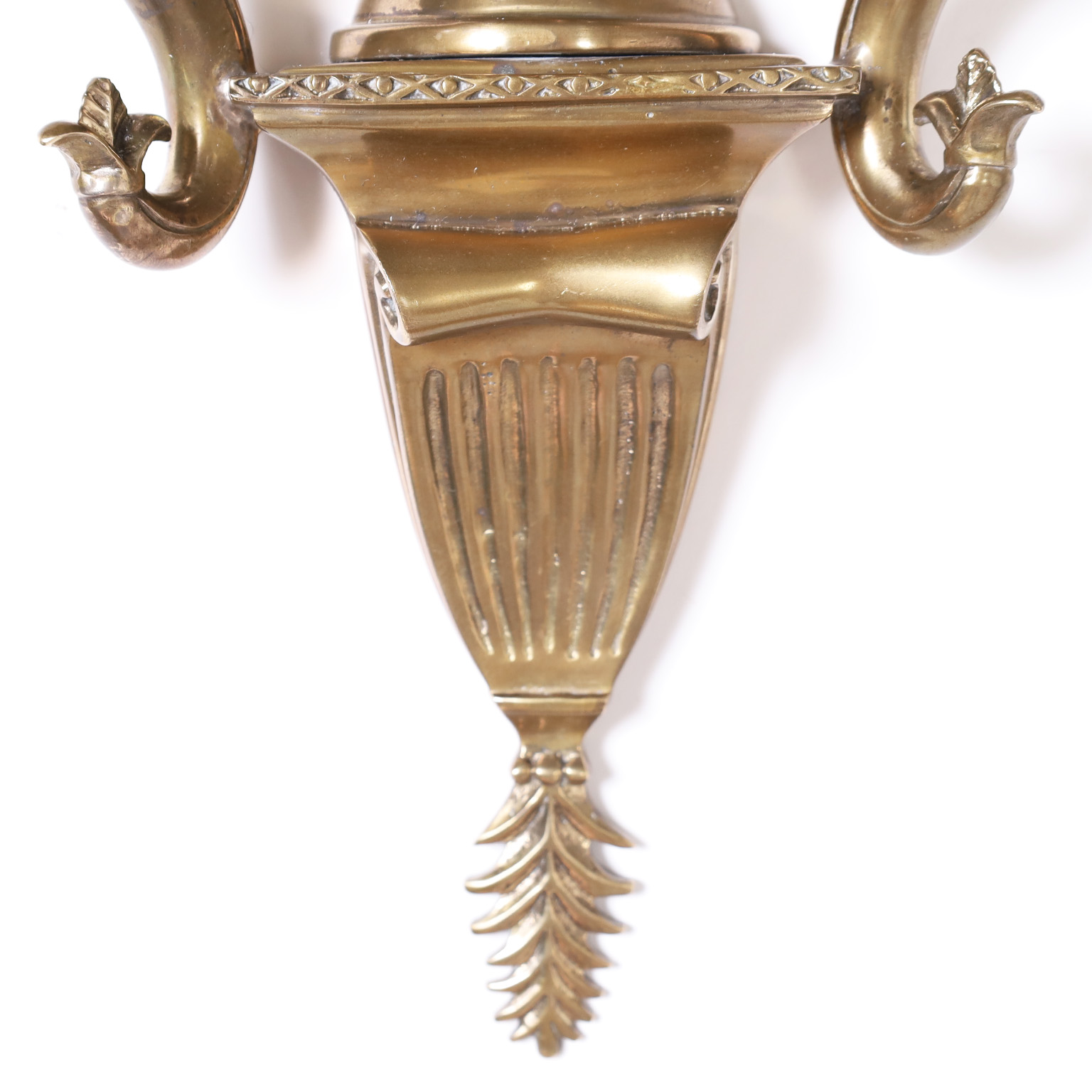 Antique French Orientalist Figural Wall Sconces with Palm Trees