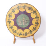 19th Century French Paint Decorated Tilt Top Wine Tasting Table