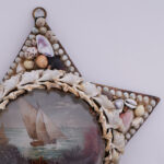 Group of Three Antique British Colonial Star Form Sailors Valentines