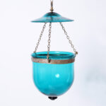 Two Antique Colorful Smoke Bell Light Fixtures, Priced Individually