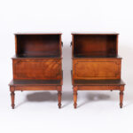 Pair of Antique English Library Step Stands