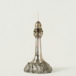 Antique Lighthouse Sculpture or Model with Light